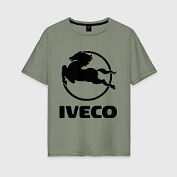 Футболка оверсайз женская Iveco, цвет: авокадо