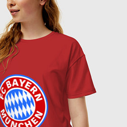 Футболка оверсайз женская Bayern Munchen FC, цвет: красный — фото 2