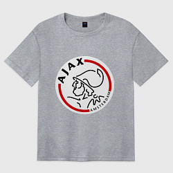 Футболка оверсайз женская Ajax FC, цвет: меланж