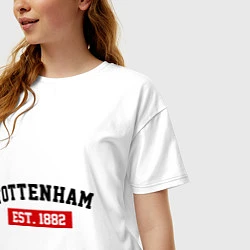 Футболка оверсайз женская FC Tottenham Est. 1882, цвет: белый — фото 2