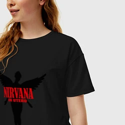 Футболка оверсайз женская Nirvana: In Utero, цвет: черный — фото 2