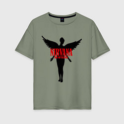 Женская футболка оверсайз Nirvana: In Utero