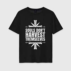 Футболка оверсайз женская Harvest Themselves, цвет: черный