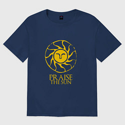 Футболка оверсайз женская Praise The Sun, цвет: тёмно-синий