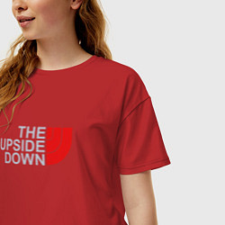 Футболка оверсайз женская The Upside Down, цвет: красный — фото 2