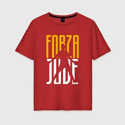 Футболка оверсайз женская Forza Juve, цвет: красный
