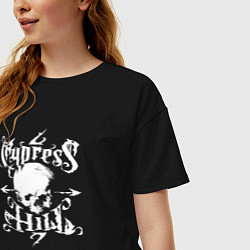 Футболка оверсайз женская Cypress Hill, цвет: черный — фото 2