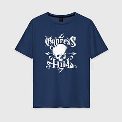 Футболка оверсайз женская Cypress Hill, цвет: тёмно-синий