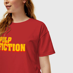 Футболка оверсайз женская Pulp Fiction, цвет: красный — фото 2