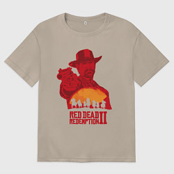 Футболка оверсайз женская Red Dead Redemption 2, цвет: миндальный