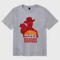 Футболка оверсайз женская Red Dead Redemption 2, цвет: меланж