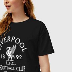 Футболка оверсайз женская Liverpool: Football Club, цвет: черный — фото 2