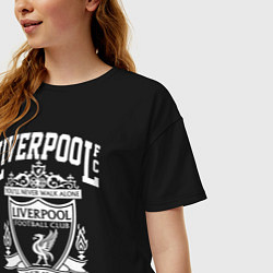 Футболка оверсайз женская Liverpool: Est 1892, цвет: черный — фото 2