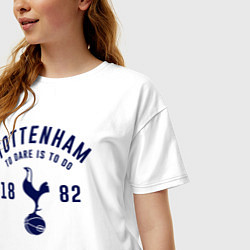 Футболка оверсайз женская FC Tottenham 1882, цвет: белый — фото 2
