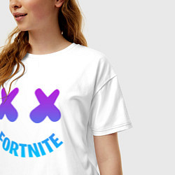 Футболка оверсайз женская FORTNITE x MARSHMELLO, цвет: белый — фото 2