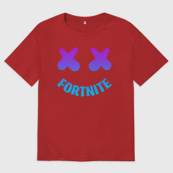 Футболка оверсайз женская FORTNITE x MARSHMELLO, цвет: красный