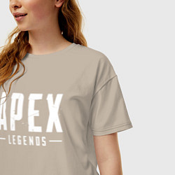 Футболка оверсайз женская Apex Legends, цвет: миндальный — фото 2