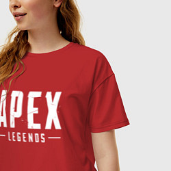 Футболка оверсайз женская Apex Legends, цвет: красный — фото 2