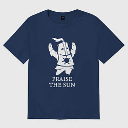 Футболка оверсайз женская Praise the Sun, цвет: тёмно-синий