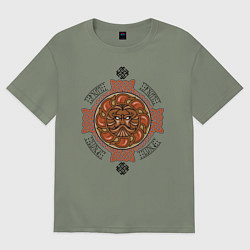 Футболка оверсайз женская РУСИЧ, цвет: авокадо