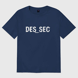 Футболка оверсайз женская DED_SEC, цвет: тёмно-синий