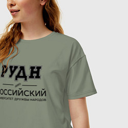 Футболка оверсайз женская РУДН, цвет: авокадо — фото 2