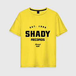 Футболка оверсайз женская Shady records, цвет: желтый