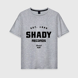 Футболка оверсайз женская Shady records, цвет: меланж