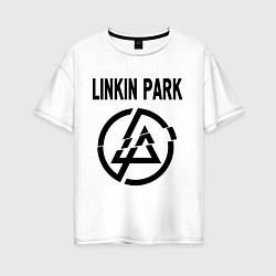 Футболка оверсайз женская Linkin Park цвета белый — фото 1