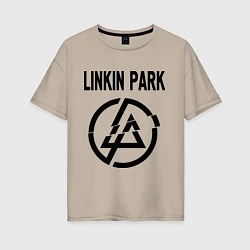 Футболка оверсайз женская Linkin Park, цвет: миндальный