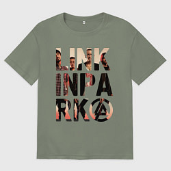 Женская футболка оверсайз Linkin Park