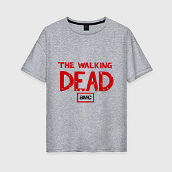 Футболка оверсайз женская The walking Dead AMC, цвет: меланж