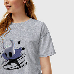 Футболка оверсайз женская Hollow Knight, цвет: меланж — фото 2