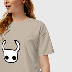 Футболка оверсайз женская Hollow knight, цвет: миндальный — фото 2