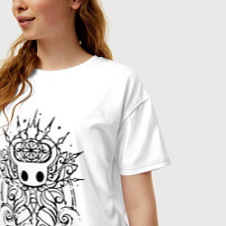 Футболка оверсайз женская Hollow Knight, цвет: белый — фото 2
