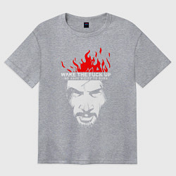 Футболка оверсайз женская SAMURAI KEANU REEVES, цвет: меланж