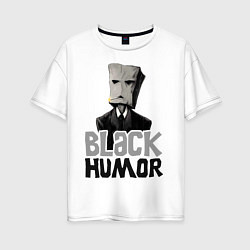 Футболка оверсайз женская Black Humor, цвет: белый