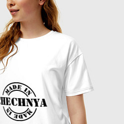 Футболка оверсайз женская Made in Chechnya, цвет: белый — фото 2