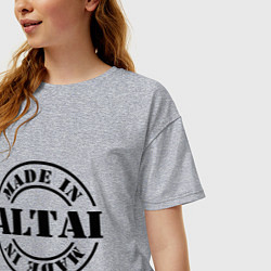 Футболка оверсайз женская Made in Altai, цвет: меланж — фото 2