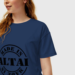 Футболка оверсайз женская Made in Altai, цвет: тёмно-синий — фото 2
