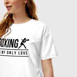 Футболка оверсайз женская Boxing life, цвет: белый — фото 2