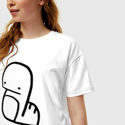 Футболка оверсайз женская Stray Kids, цвет: белый — фото 2