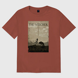 Футболка оверсайз женская The Witcher, цвет: кирпичный