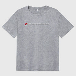 Футболка оверсайз женская AUDI RS, цвет: меланж