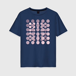 Женская футболка оверсайз Abstract circles