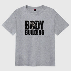 Футболка оверсайз женская Бодибилдинг, цвет: меланж