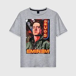 Футболка оверсайз женская EMINEM NEON, цвет: меланж