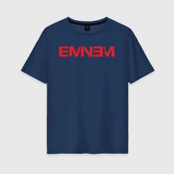 Футболка оверсайз женская EMINEM, цвет: тёмно-синий