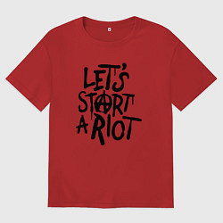 Футболка оверсайз женская Three Days Grace, цвет: красный