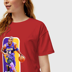 Футболка оверсайз женская NBA Kobe Bryant, цвет: красный — фото 2